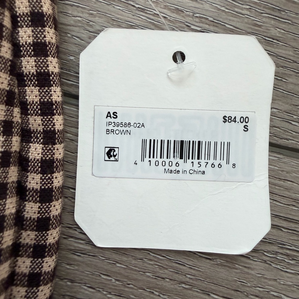 Altar’d State Gingham Brown and Cream Pants - Picture 5 of 8